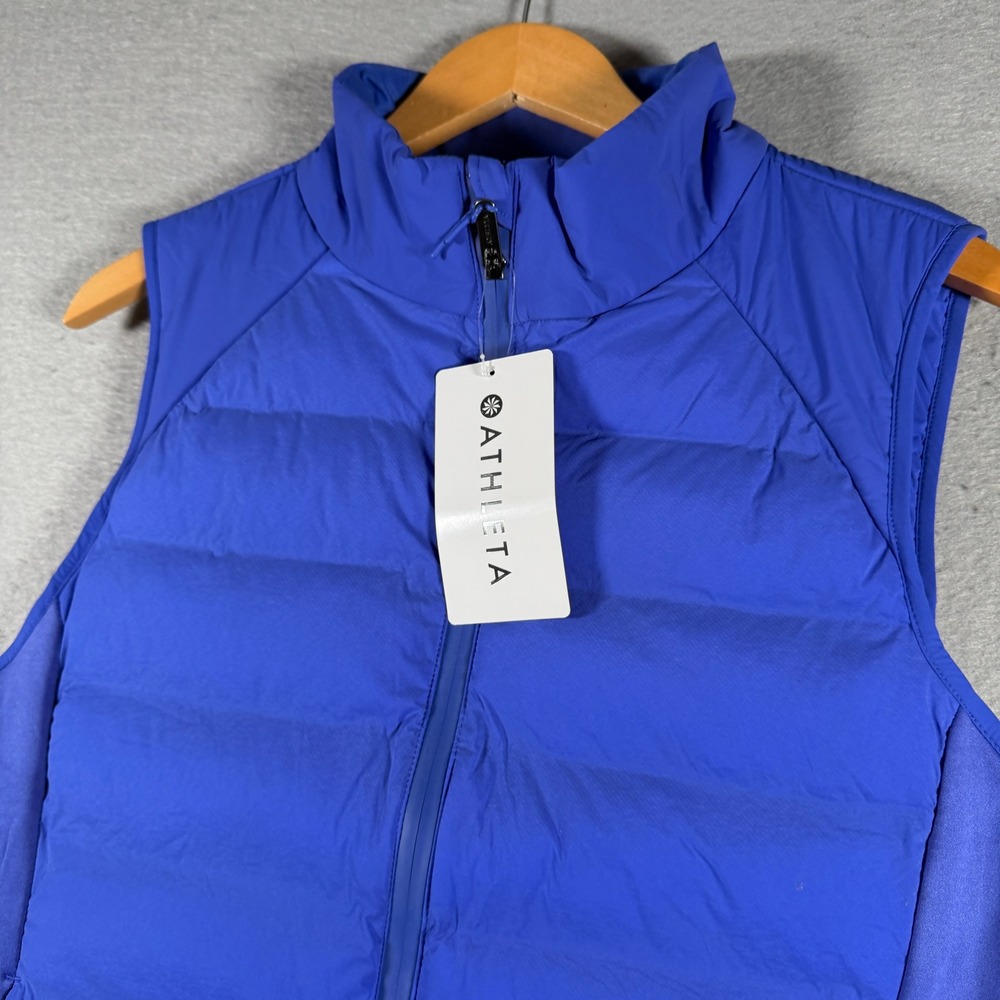 Athleta Inlet Vest 2.0 Blue Primaloft Insulated Wind Resistant 768928-00 Women L - Picture 4 of 15